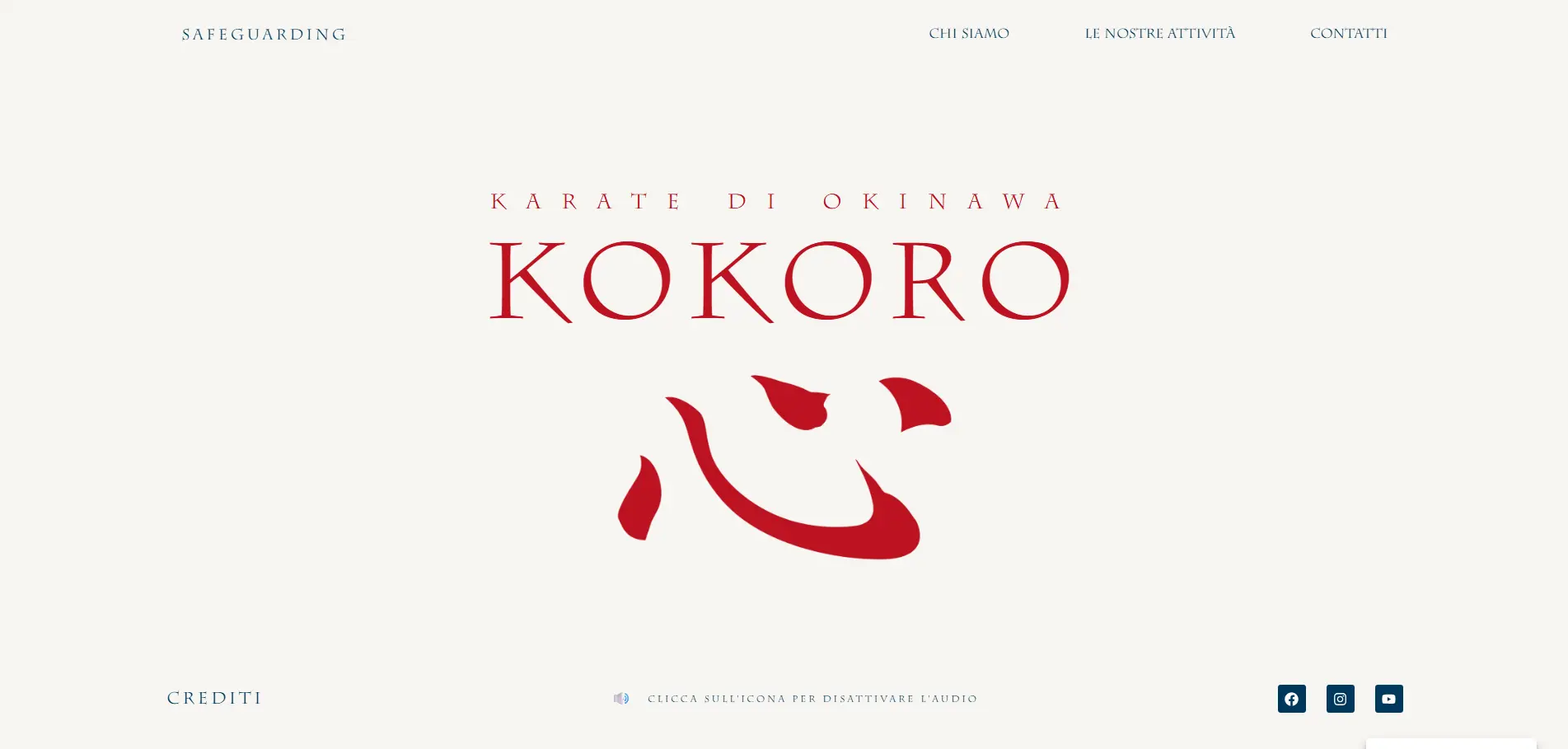 Creazione sito professionale su WordPress per un'associazione sportiva di karate creato con Elementor, senza template